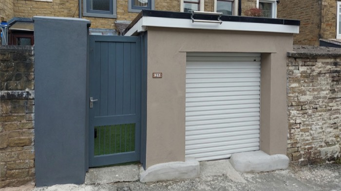 Exterior garage and gate renovation on the Costa del Sol by Legacy Construction