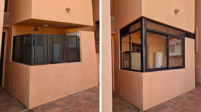 Terrace enclosure and exterior renovation in Malaga by Legacy Construction